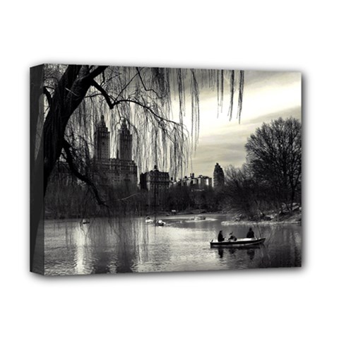 Central Park, New York Deluxe Canvas 16  X 12  (stretched)  by artposters