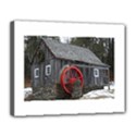 Vermont Christmas Barn Canvas 14  x 11  (Framed) View1