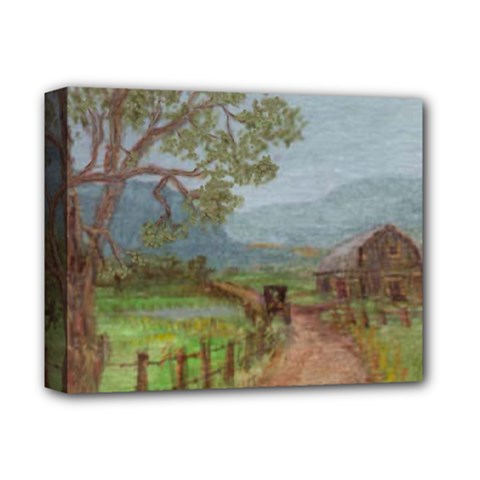  amish Buggy Going Home  By Ave Hurley Of Artrevu   Deluxe Canvas 14  X 11  (stretched) by ArtRave2