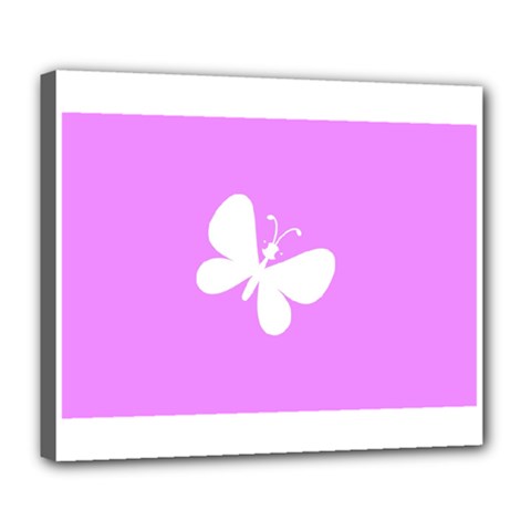 Butterfly Deluxe Canvas 24  X 20  (framed) by Colorfulart23
