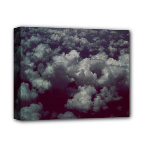 Through The Evening Clouds Deluxe Canvas 14  X 11  (framed) by ArtRave2