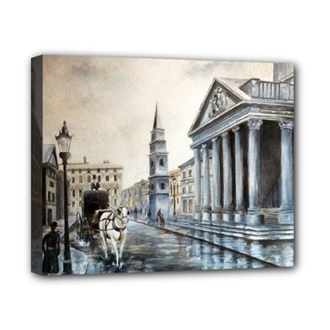 Old London Town Canvas 10  X 8  (framed) by ArtByThree