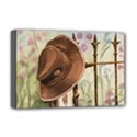 Hat On The Fence Deluxe Canvas 18  x 12  (Framed) View1
