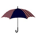 Diagonal Patriot Stripes Hook Handle Umbrella (Small) View3