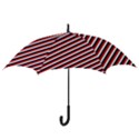 Diagonal Patriot Stripes Hook Handle Umbrella (Medium) View3