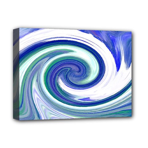 Abstract Waves Deluxe Canvas 16  X 12  (framed)  by Colorfulart23