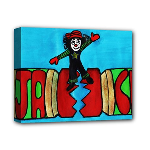 Cracker Jack Deluxe Canvas 14  X 11  (framed) by JUNEIPER07