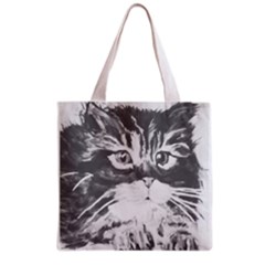 Kitten Full All Over Print Grocery Tote Bag by JUNEIPER07