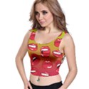 Hot Lips All Over Print Crop Top View1