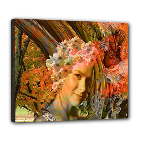 Autumn Deluxe Canvas 24  X 20  (framed) by icarusismartdesigns