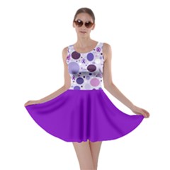 Purple Awareness Dots Skater Dress by FunWithFibro