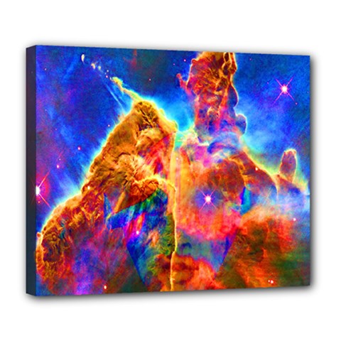 Cosmic Mind Deluxe Canvas 24  X 20  (framed) by icarusismartdesigns