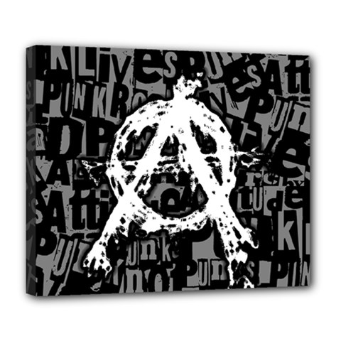 Anarchy Deluxe Canvas 24  X 20  (framed) by ArtistRoseanneJones