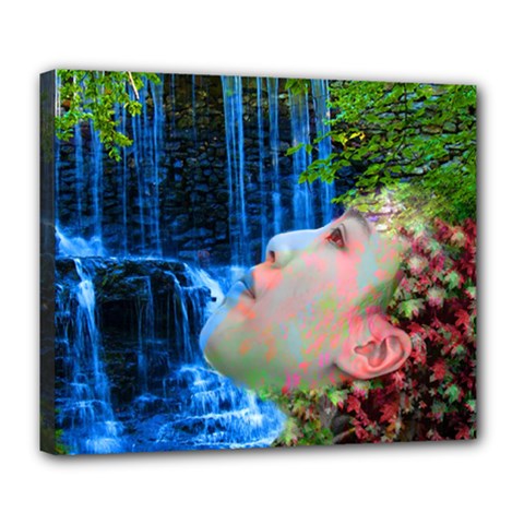 Fountain Of Youth Deluxe Canvas 24  X 20  (framed) by icarusismartdesigns