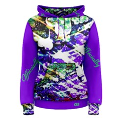 Officially Sexy Purple Floating Hearts Collection Women s Pullover Hoodie by OfficiallySexy