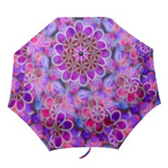 Pretty Floral Painting Folding Umbrellas by KirstenStar