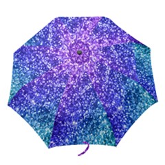Glitter Ocean Bokeh Folding Umbrellas by KirstenStar