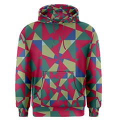Shapes In Squares Pattern Men s Pullover Hoodie by LalyLauraFLM