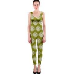 Abstract Knot Geometric Tile Pattern Onepiece Catsuits by GardenOfOphir