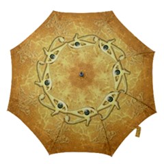 The All Seeing Eye With Eye Made Of Diamond Hook Handle Umbrellas (large) by FantasyWorld7