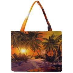 Wonderful Sunset In  A Fantasy World Tiny Tote Bags by FantasyWorld7