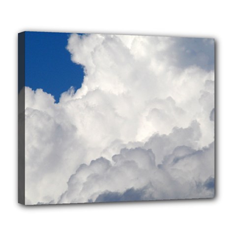 Big Fluffy Cloud Deluxe Canvas 24  X 20   by trendistuff