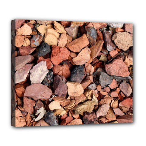 Colored Rocks Deluxe Canvas 24  X 20   by trendistuff