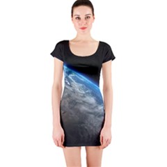 Earth Orbit Short Sleeve Bodycon Dresses by trendistuff
