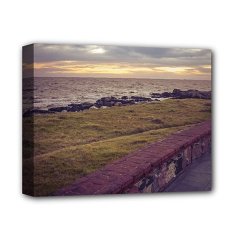 Playa Verde Coast In Montevideo Uruguay Deluxe Canvas 14  X 11  by dflcprints