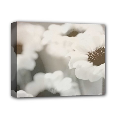 Black And White Flower Deluxe Canvas 14  X 11  by trendistuff