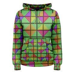 3d Rhombus Pattern Women s Pullover Hoodie by LalyLauraFLM
