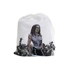 Walkingdead-2 Drawstring Pouch (large) by TheDean