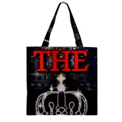 The King Zipper Grocery Tote Bag by SugaPlumsEmporium