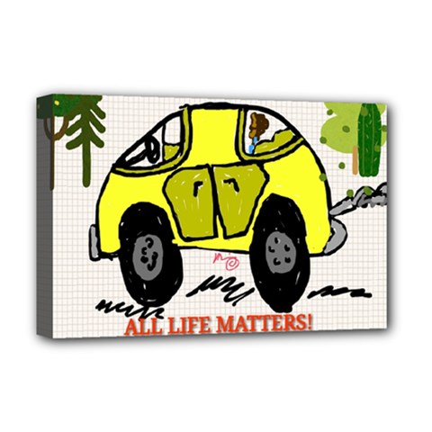 All Life Matters! Deluxe Canvas 18  X 12   by SugaPlumsEmporium
