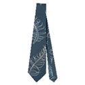 Whimsical Feather Pattern, Midnight Blue, Necktie (Two Side) View2