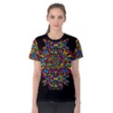 Stained glass pattern Women s Cotton Tee View1