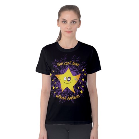 Stars Can t Shine Without Darkness Women s Cotton Tee by Contest2490117