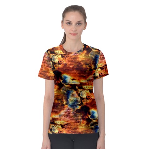 Natural Sunset Happy Mother Earth Women s Sport Mesh Tee by Contest2387402