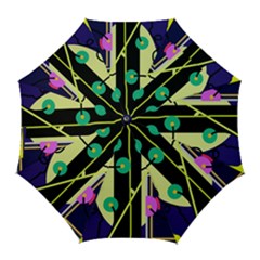 Crazy Abstraction By Moma Golf Umbrellas by Valentinaart