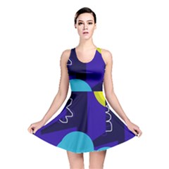 Walking On The Clouds  Reversible Skater Dress by Valentinaart