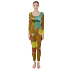 Paint Strokes                                                                                                Long Sleeve Catsuit by LalyLauraFLM