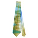 Crystal Gold Peacock, Abstract Mystical Lake Neckties (Two Side)  View1