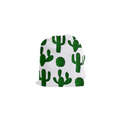 Cactuses Pattern Drawstring Pouches (xs)  by Valentinaart