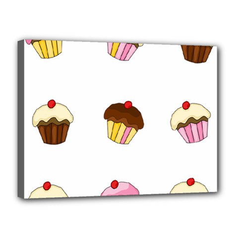 Colorful Cupcakes  Canvas 16  X 12  by Valentinaart