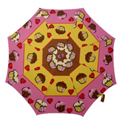 Love Cupcakes Hook Handle Umbrellas (medium) by Valentinaart