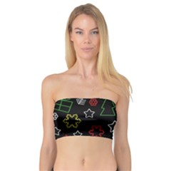 Colorful Xmas Pattern Bandeau Top by Valentinaart