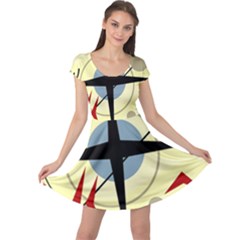 Compass 3 Cap Sleeve Dresses by Valentinaart