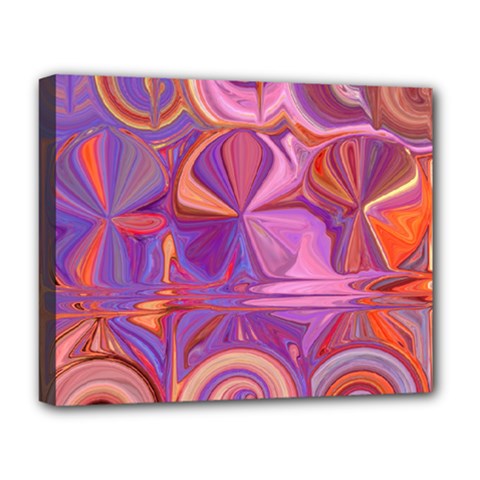 Candy Abstract Pink, Purple, Orange Deluxe Canvas 20  X 16   by digitaldivadesigns