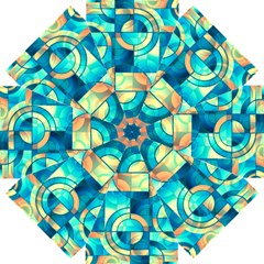 Multicolor Abstract Geometric Design Straight Umbrellas by GabriellaDavid