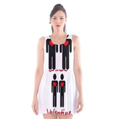 Be Mine Valentine Scoop Neck Skater Dress by Valentinaart